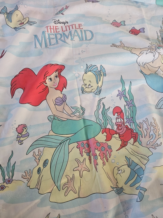 Disney Other - Vintage 90s Disney The Little Mermaid Printed Fabric Sheet Set